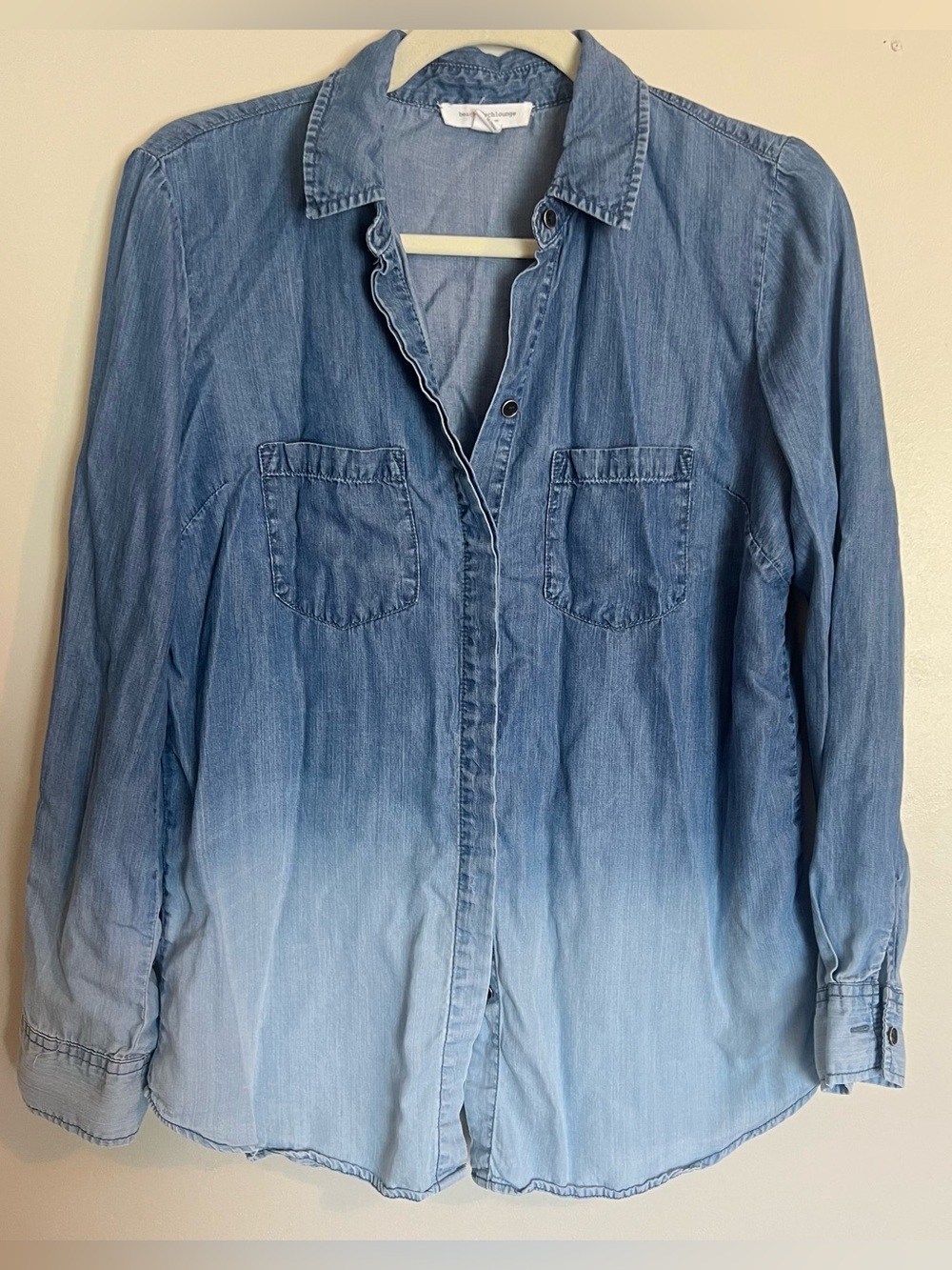 beachlunchlounge Blue Ombre Denim Button-Down Shirt